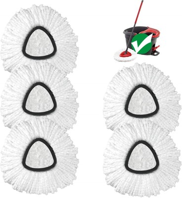 5er Pack Wischkopf Ersatz kompatibel mit Vileda Triangle Mikrofaser 