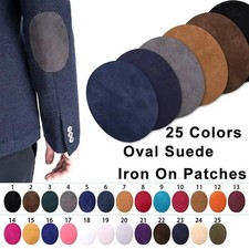 4pc Patches Repair Iron-on Oval Elbow Knee Patches DIY Repair Sewing Applique
