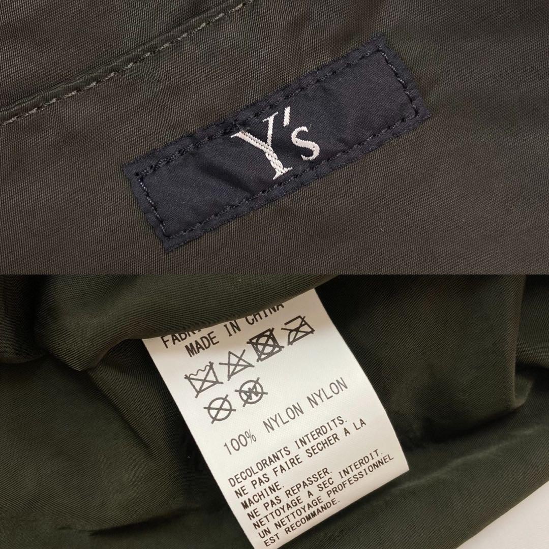 Y's 22PRE NYLON TWILL QUILT BAG カーキ Y's 22PRE NYLON TWILL QUILT BAG カーキ