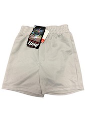 Vintage 90s Bike Boys Size M Knit Above Knee Coach Shorts Gray Baseball Shorts