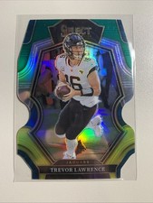 2022 Panini Select - Premier Level Trevor Lawrence #145 Green & Yellow Prizm