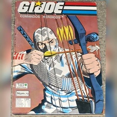 1 Rare HTF GI Joe 85 MX 70 VID 1989 Comandos Heroicos Stormshadow Variant