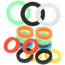 24 Pcs Bright Colored Tags Key Caps for House Keys Coloured Covers