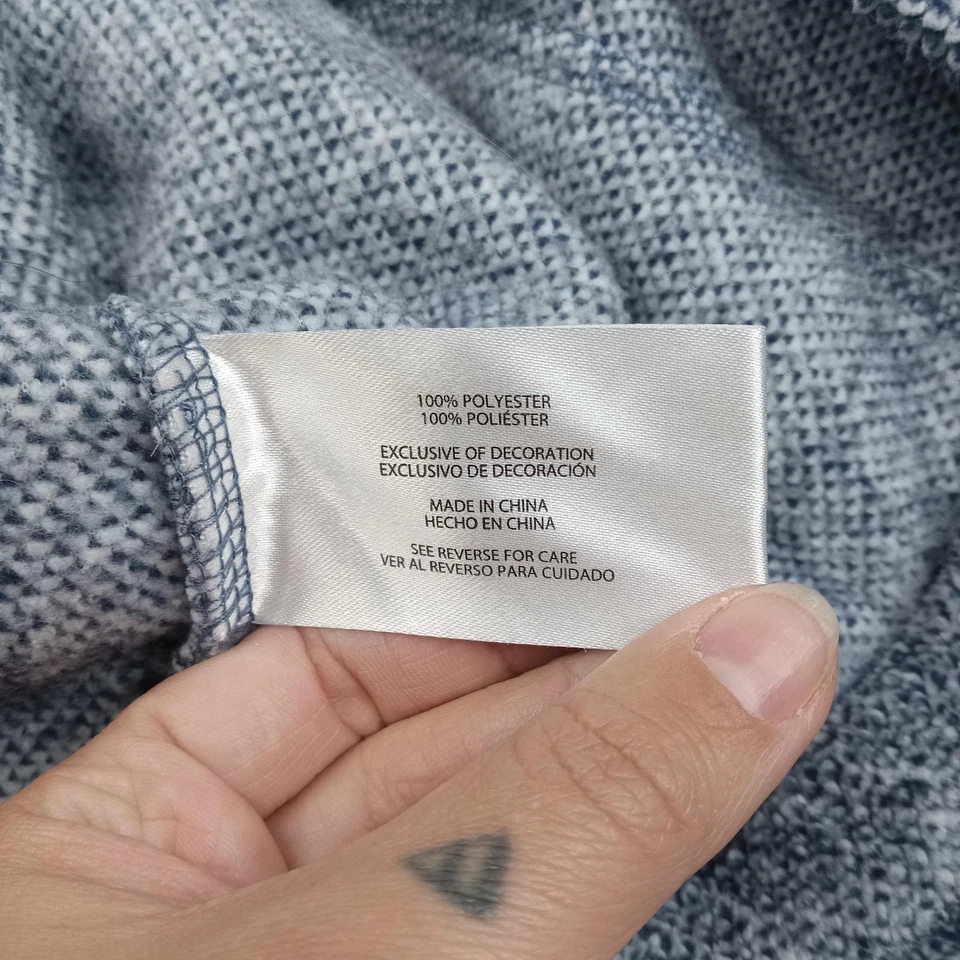 Suéter Eddie Bauer Mujer Gris Medio 1/4 Botón Polar Pullover Acogedor Cálido Foto 3 de 4