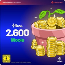 Sims 4 - 2600 MOOLA Guthaben - Maker Packs CODE PC & Mac (EA App)