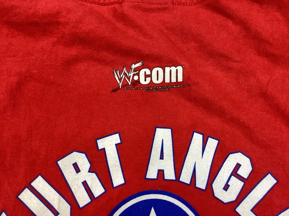 Camiseta vintage Kurt Angle WWF 2001 I’ll Make You Tap Out It’s True Stone Cold Foto 4 de 4