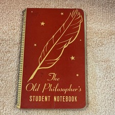 Vintage 1940s "The Old Philosopher's Student Notebook&rdquo; Unused