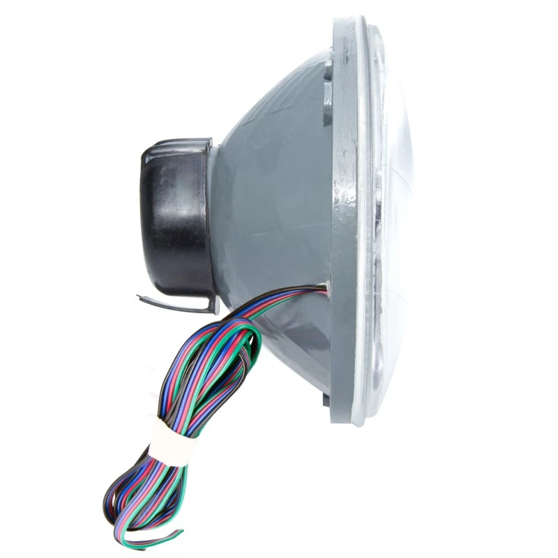 Oracle 7 in. Sealed Beam Headlights with ColorSHIFT Halo for Classic Cars Foto 3 de 4