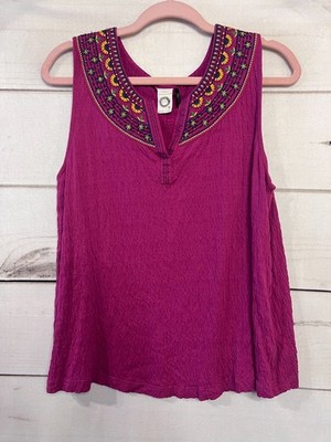Akemi + Kin Anthropologie Size SM Sleeveless Top Purple Boho