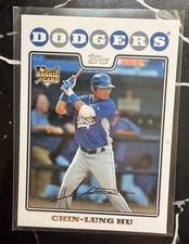 Topps Los Angeles Dodgers Chin-Lung Hu #23 2008 Rookie Card *SLEEVED*. rookie card picture