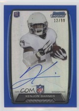 2013 Bowman Rookie Chrome Refractor Blue 12/99 Kenjon Barner #RCRA-KB Auto 0dk