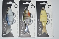 3 lures 6th sense trace 3.75" jointed swimbait .4oz assortment