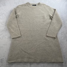 Polo Ralph Lauren Sweater Dress Womens L Knit Wool Cashmere Blend 36” Length