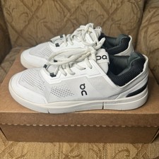 On The Roger Spin Athletic Shoes Men's Size 7 White Jungle VGC Used