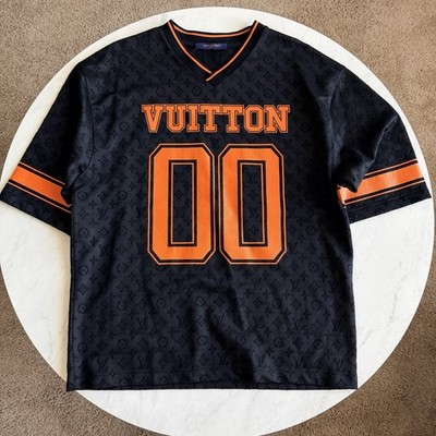 Louis Vuitton Virgil Abloh Monogram Sporty V-Neck Jersey Black