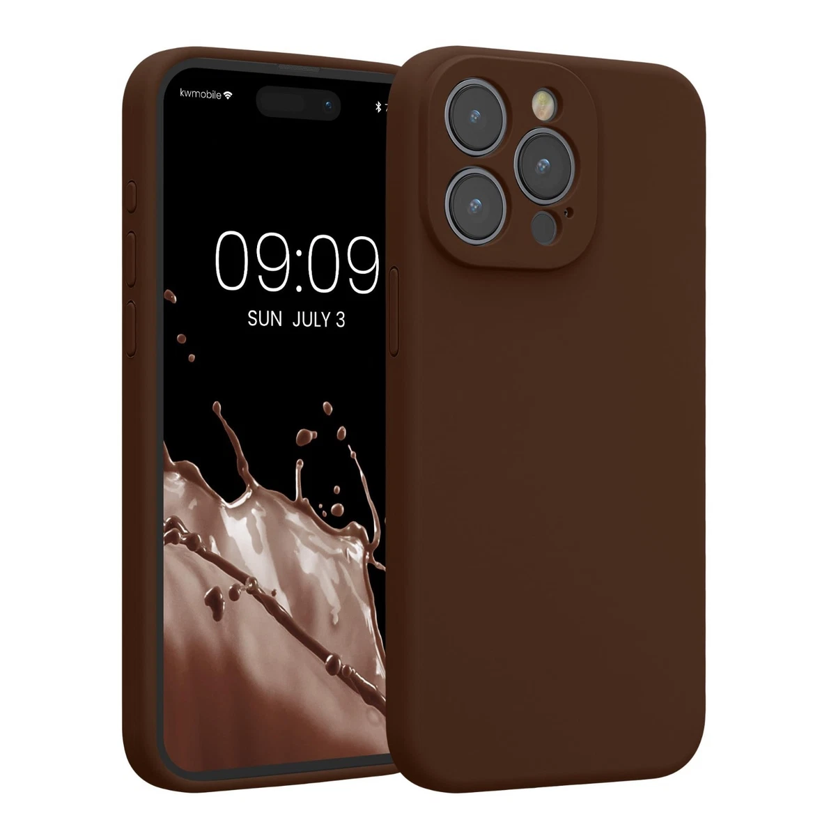 Kwmobile Cover In Silicone TPU Per IPhone 13 - Custodia Gommata Sottile E Morbida, Protezione Antiurto, Colore Celeste Scuro - 3