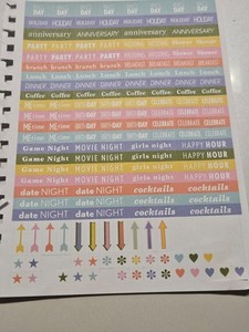 Planner Sticker Bundle grocery shopping and events
