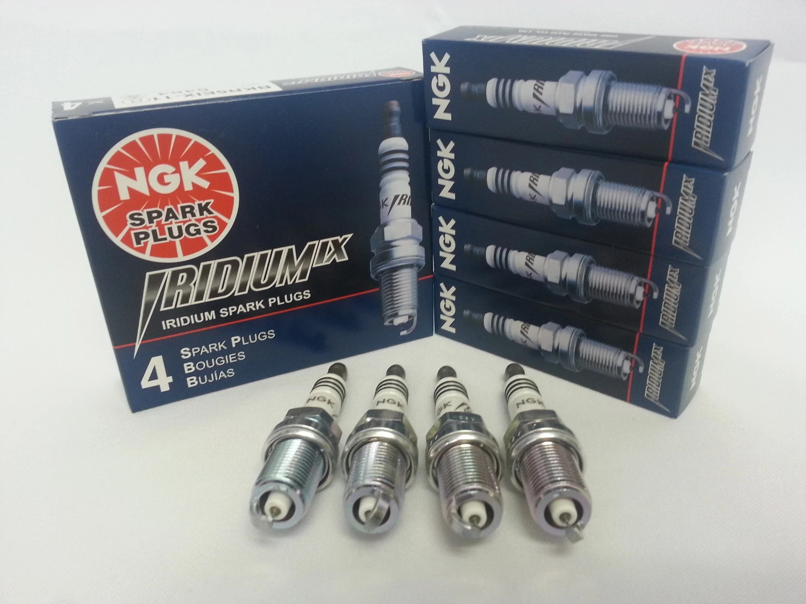 COLDER PLUGS OEM NGK BKR7EIX-11 SPARK PLUG IRIDIUM POWER 4-PEICE 6988