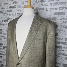 Daniel Cremieux Blazer Mens 50R Slim Fit 100% Viscose Brown 2 Button Unvented