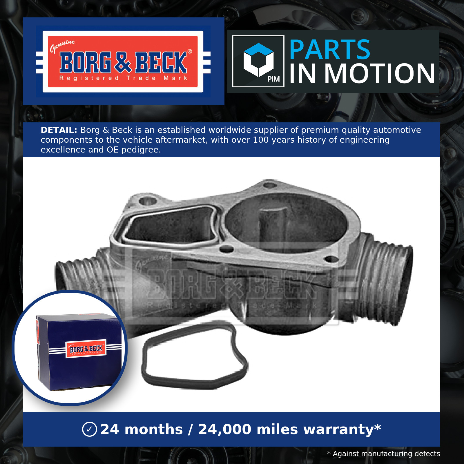 Coolant Flange / Pipe BTS1046 Borg & Beck Water Genuine Top Quality Guaranteed