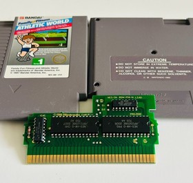 Athletic World Nintendo NES 1986 TESTED WORKING 5 SCREW CARTRIDGE