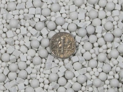 3 Lb 3, 6 mm Sphere & 4 mm Triangle Mixed Polishing Ceramic Rock Tumbling Media