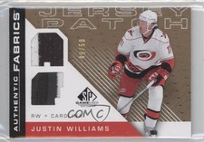 2007-08 SP Game Used Edition Jersey 49/50 Justin Williams #AF-JW Patch 0c3