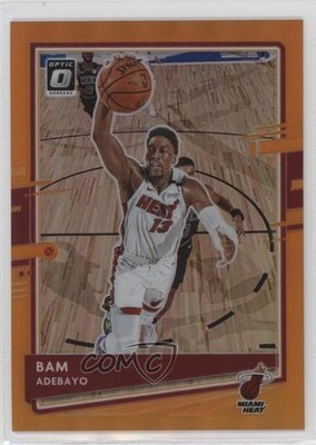 2020-21 Panini Donruss Optic Orange Prizm 121/199 Bam Adebayo #52 16m2