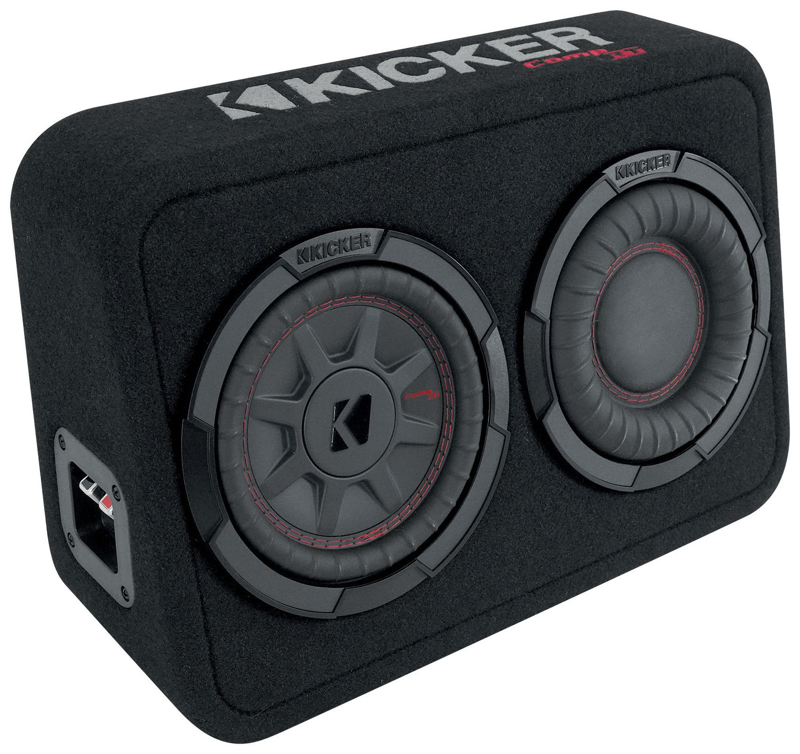 KICKER 48TCWRT672 CompRT 6.75" 300w Slim Car Subwoofer+Sub Enclosure COMPRT12