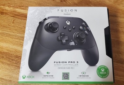 Fusion Pro 3 Wired Controller For Xbox Used Works Has Box And Wire