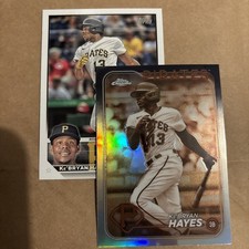 2024 Topps Chrome Baseball #285 Sepia Ka'Bryan Hayes Refractor &'23 Base #314!!!