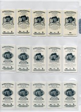Allen & Ginter (35) mini card lot - A&G backs, black bordered - multiple years