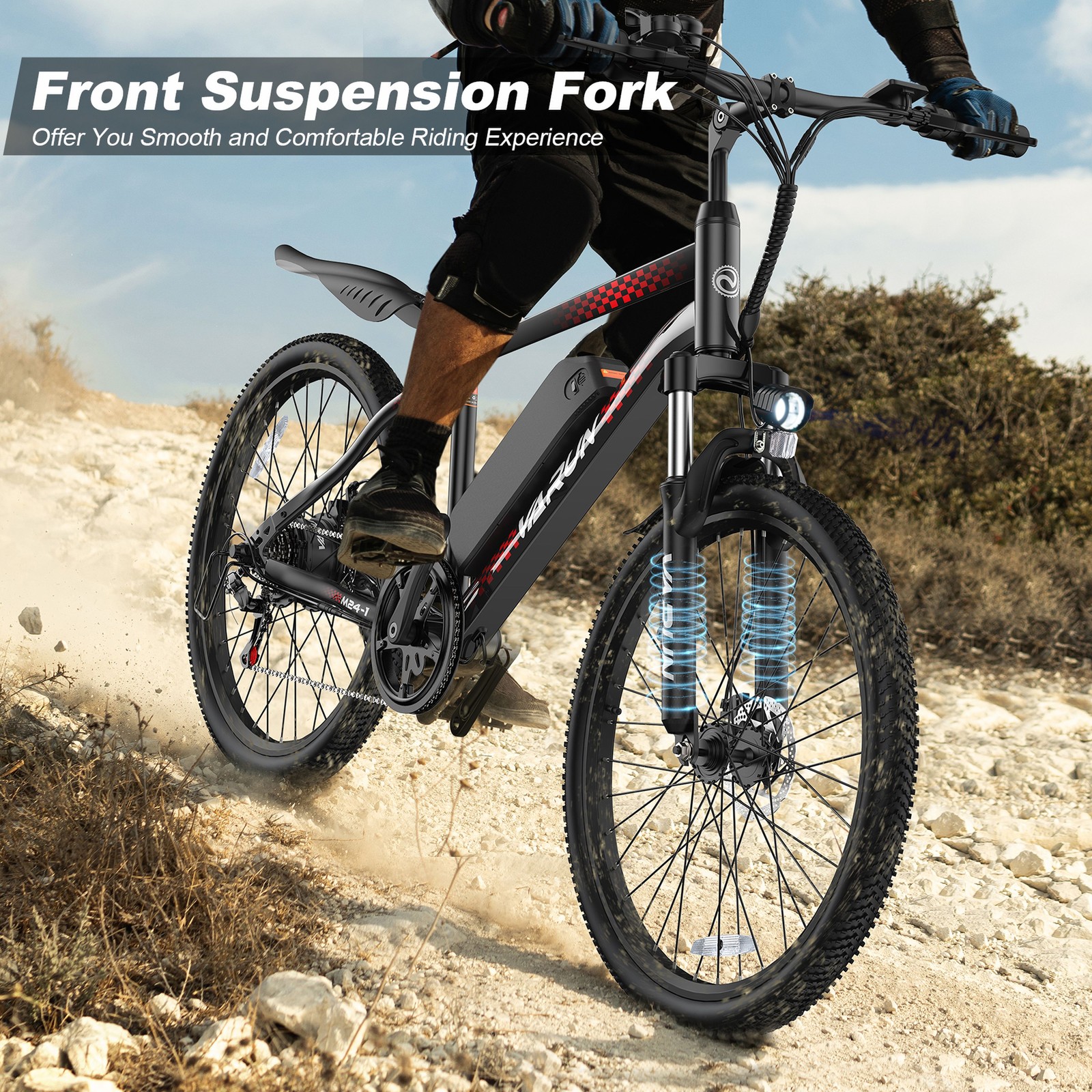 VARUN 24" City Commuter Electric Bicycle 500W 36V Electric Bike Mountain E-Bike