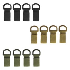 4pcs Camping Hiking Nylon Key Chain Ring Hook Keychain Strap