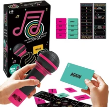 Music Party Game, 2-10 Players Grab Karaoke Singing Challenge Board Card Games