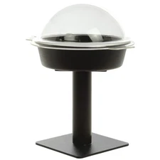 Cal-Mil Black Base with Dome Sample Display Stand - 9"Dia x 14"H