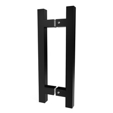 8" Back To Back Ladder Shape Pull Shower Door Handle Compatible With 1/4" To 1/2