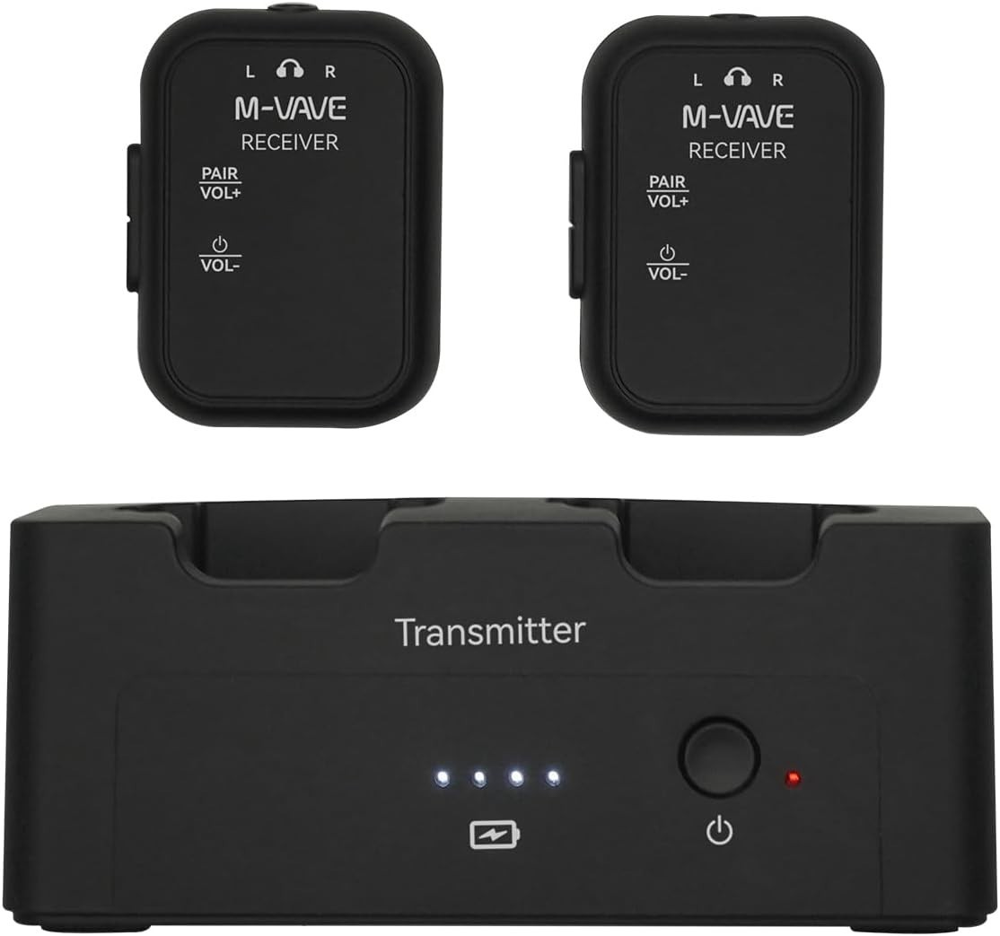  M-VAVE 2.4GHz Wireless in-Ear Monitor System Transmitter Re