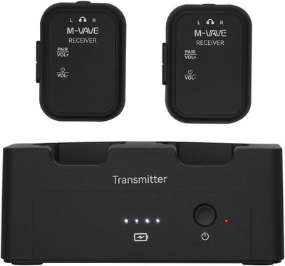  M-VAVE 2.4GHz Wireless in-Ear Monitor System Transmitter Receiver Auto-Pairing
