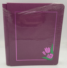 Creative Memories Album With Pages Limited Edition Spring 1995 Plum Tulip 8x10