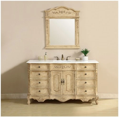 Elegant Lighting VF10160-VW Danville 60" - Light Antique Beige - Picture 7 of 12