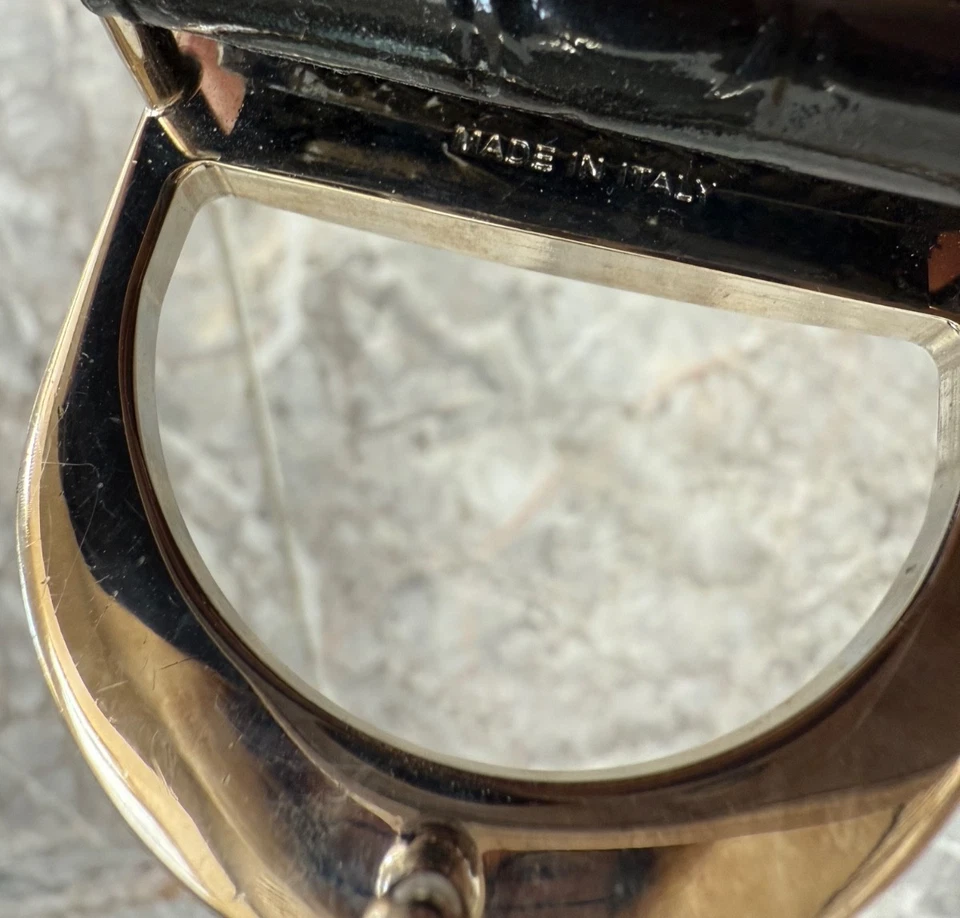 Cinturón DIOR Negro Logo Charol Talla 80 Christian Dior Plata D Hebilla Foto 4 de 4