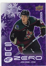2024-25 Upper Deck Ice Josh Doan - Utah Hockey Club #SZ-JD Sub Zero Rookie /699