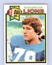 1979 Topps #344 Doug English Detroit Lions Rookie All-Pro Football Card RC. rookie card picture