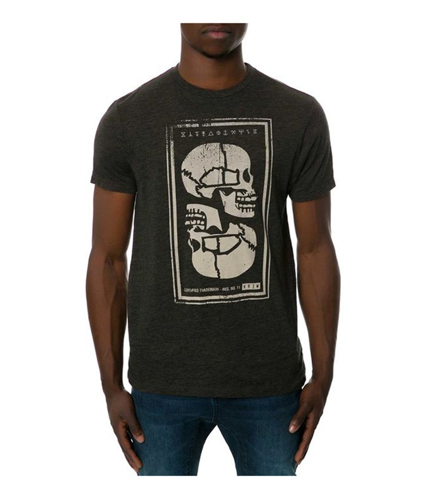 Мужская футболка с рисунком Muerta KR3W, черная, Маленький размер