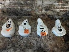 Rare The White Barn Candle Co Halloween Candles Ghosts Pumpkin  Halloween Set