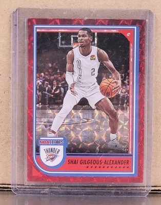 Shai Gilgeous-Alexander 2022-23 Panini NBA Hoops (Red Hyper) 40/99 **SP**