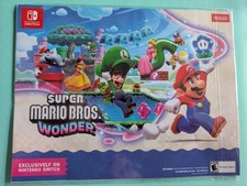 Nintendo Switch Super Mario Bros Wonder Gamestop Exclusive Stickers NEW SEALED