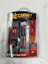 NEW Accudart Eagle Soft Tips Dart Set And Case - Copper Barrels - Factory Sealed