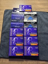 Lot of 11 Sony 120 min 8mm Video 8 Tape And Maxell High 120 Min Video 8